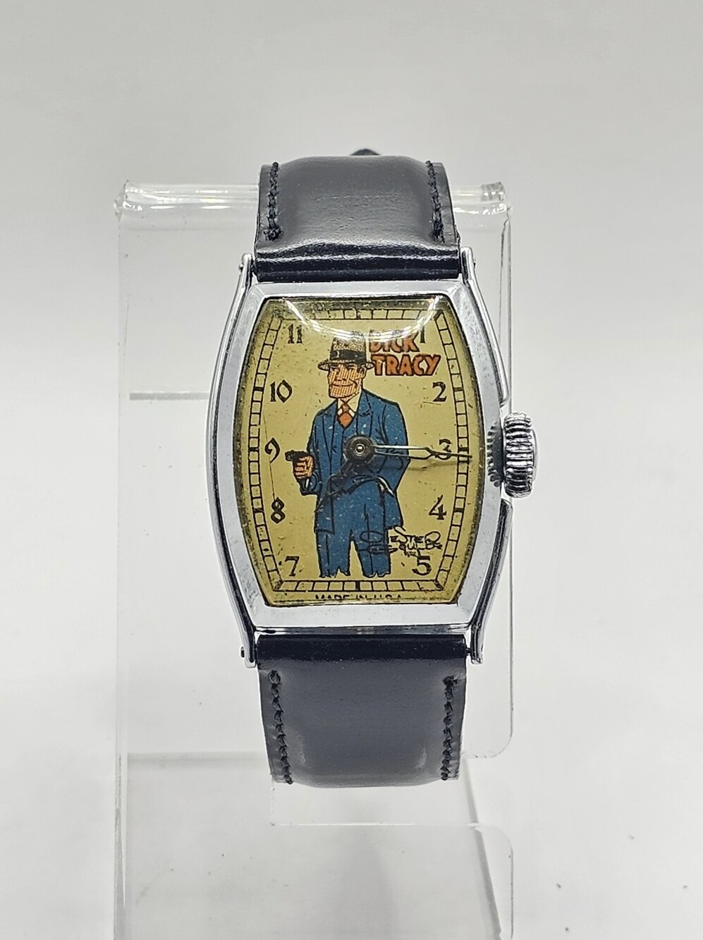 Vintage Rare Original 1935 New Haven Dick Tracy Variation 2 Wristwatch Running
